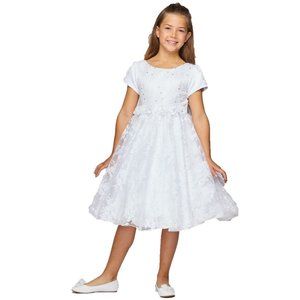 CINDERELLA COUTURE Elegant Chiffon Flowers Dress Multisizes 9078
